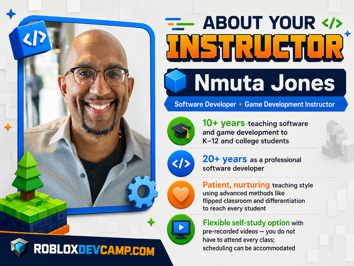 Expanded About your instructor graphic for Nmuta Jones