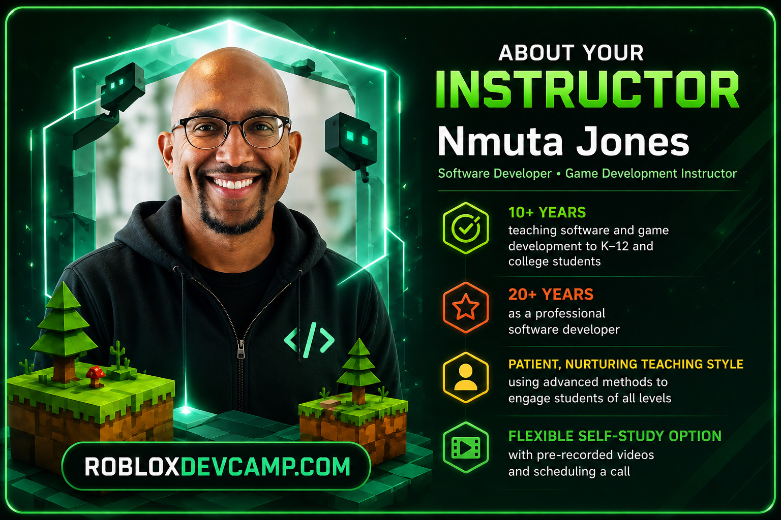About your instructor, Nmuta Jones